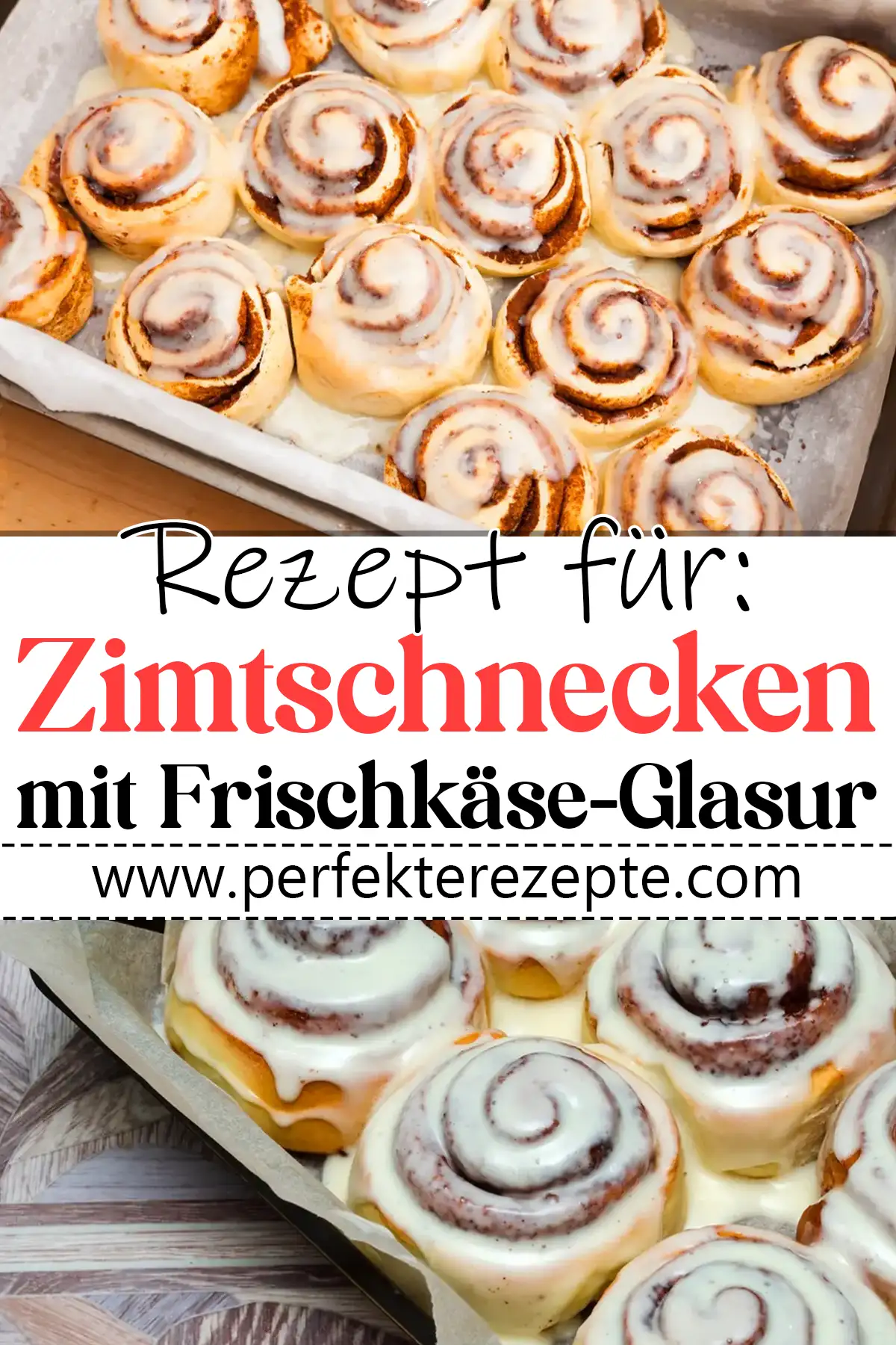 Zimtschnecken mit Frischkäse-Glasur