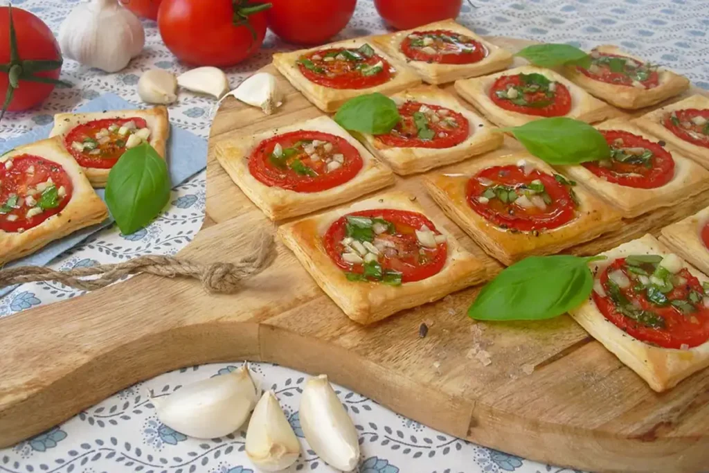 Blätterteig-Tomaten-Quadrate Rezept