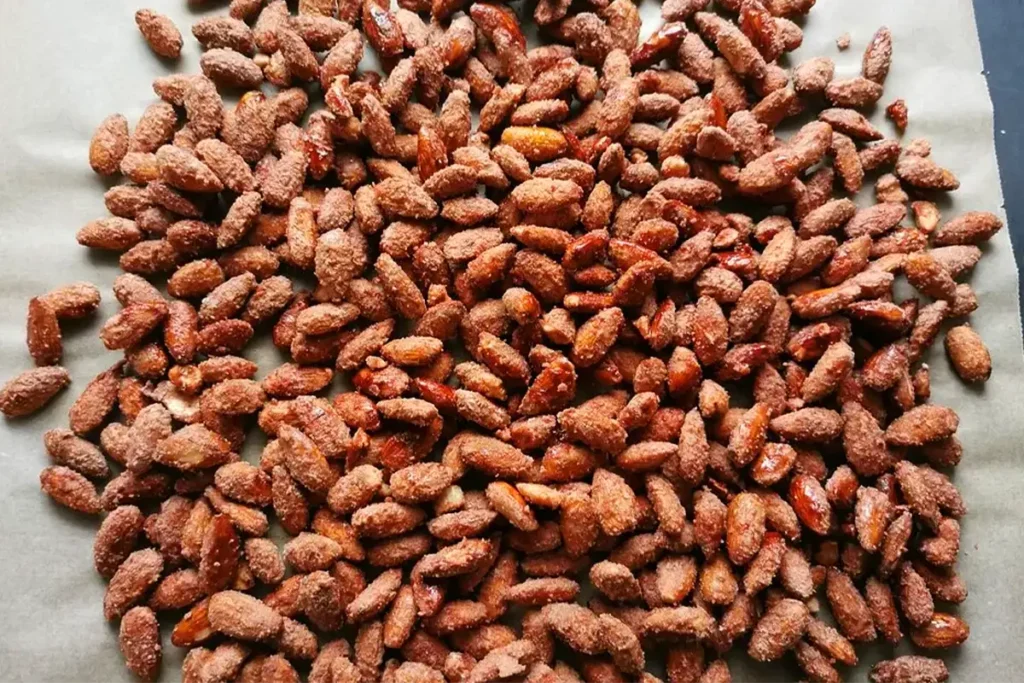 Gebrannte Mandeln mit wenig Zucker