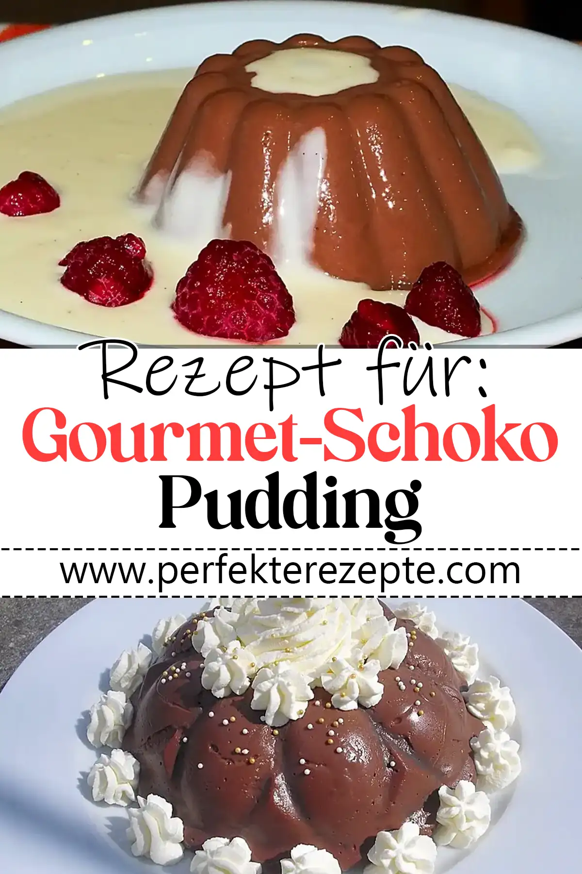 Gourmet-Schoko-Pudding selbstgemacht, sahnig und schokoladig