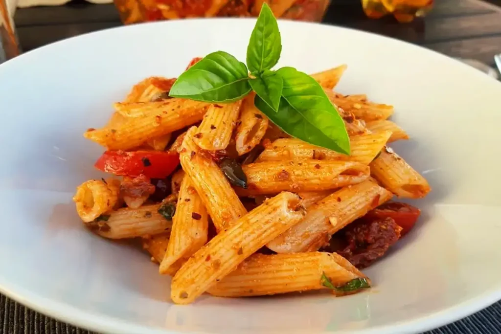 Italienischer Nudelsalat mit Pesto Rezept