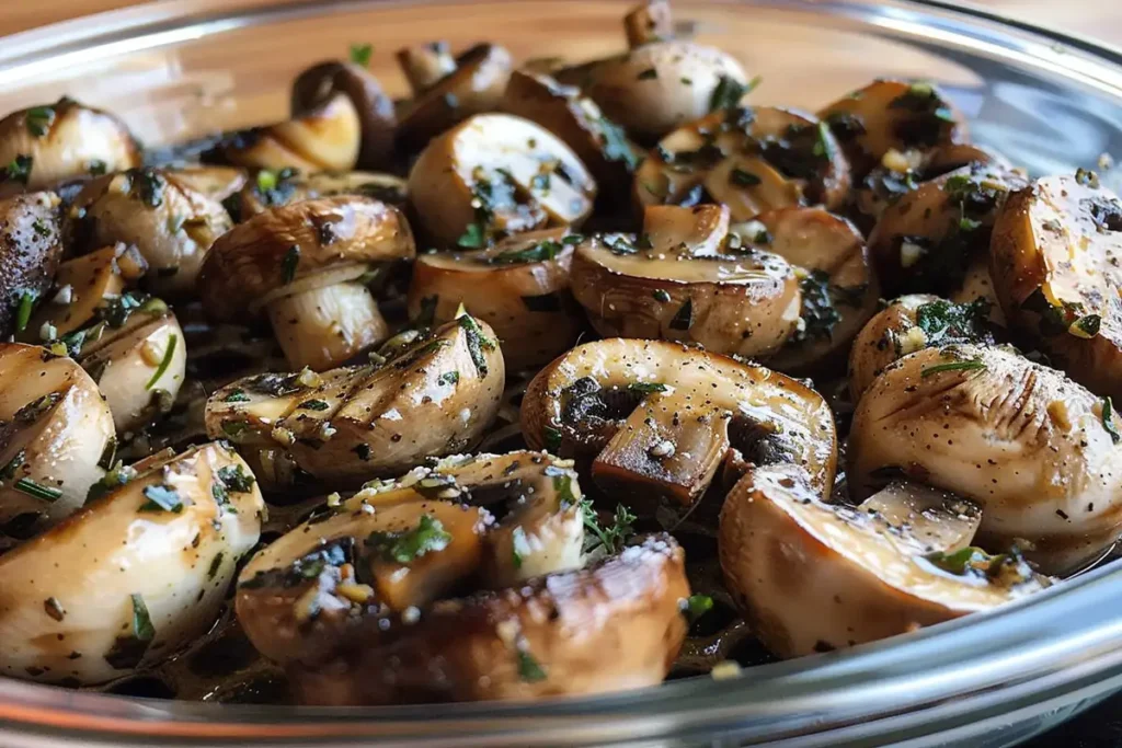 Marinierte Champignons vom Grill