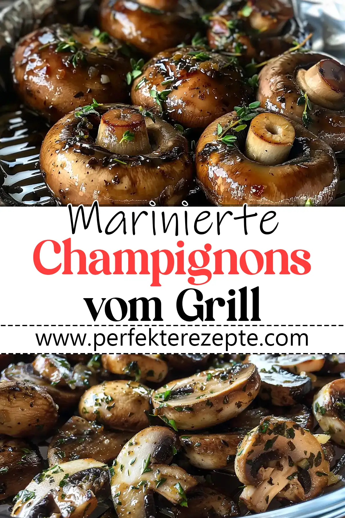 Marinierte Champignons vom Grill