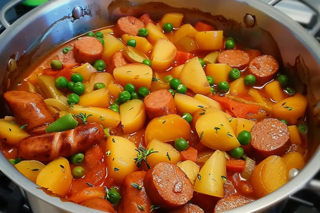 Räubertopf mit Wiener Würstchen Rezept