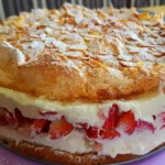 Schneemousse-Erdbeertorte Rezept