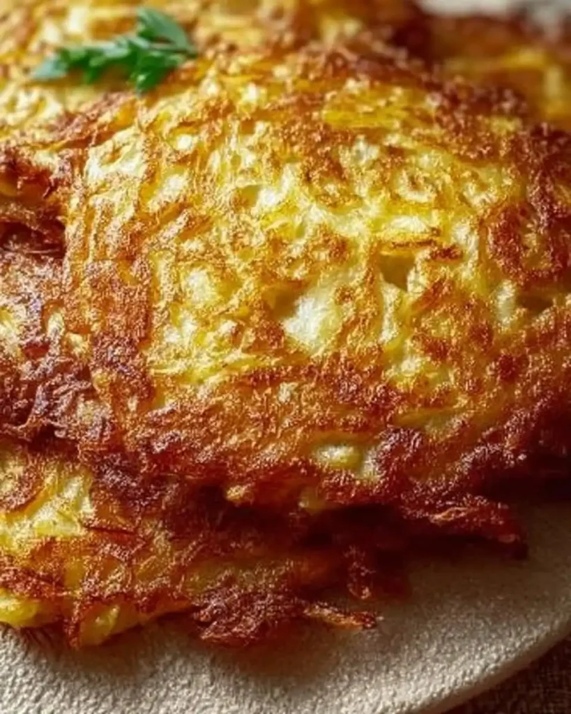 Knusprige Kartoffelpuffer nach Originalrezept in der Pfanne gebacken