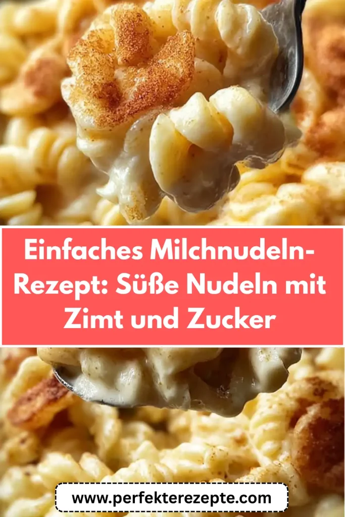 Einfaches Milchnudeln-Rezept: Süße Nudeln mit Zimt und Zucker