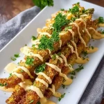 Mehrere Stangen knuspriger Spargel neben einer Schale mit Dip angerichtet