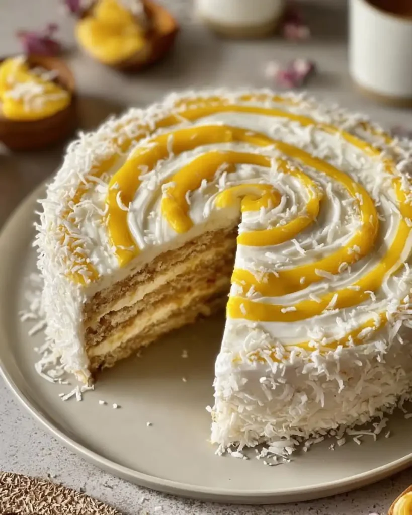 Mango-Kokos-Tiramisu-Torte Rezept