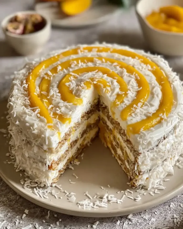 Mango-Kokos-Tiramisu-Torte Rezept