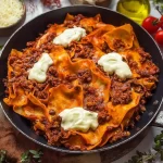 Pfannen-Lasagne mit Crème Fraîche