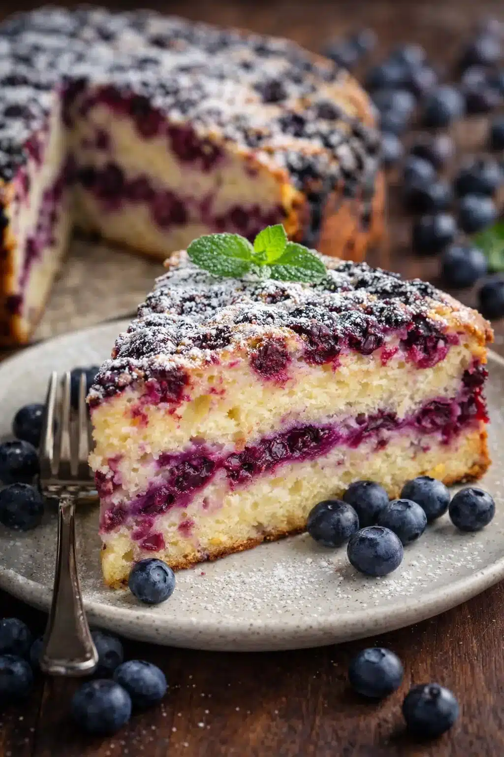 Blaubeer-Zitronen-Kuchen