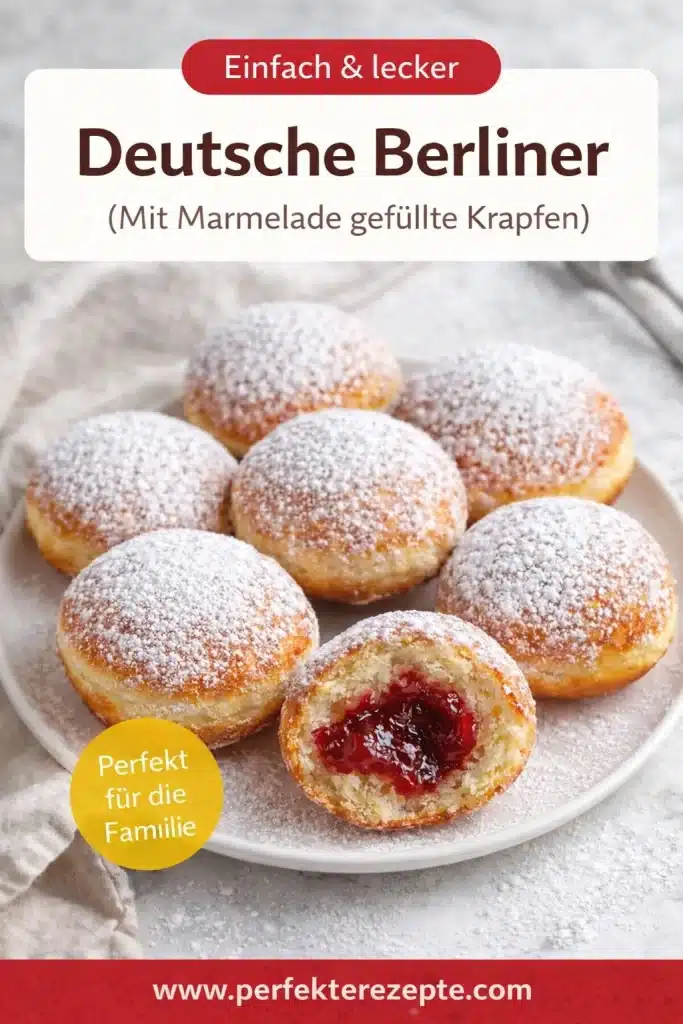 Deutsche Berliner (Mit Marmelade gefüllte Krapfen)