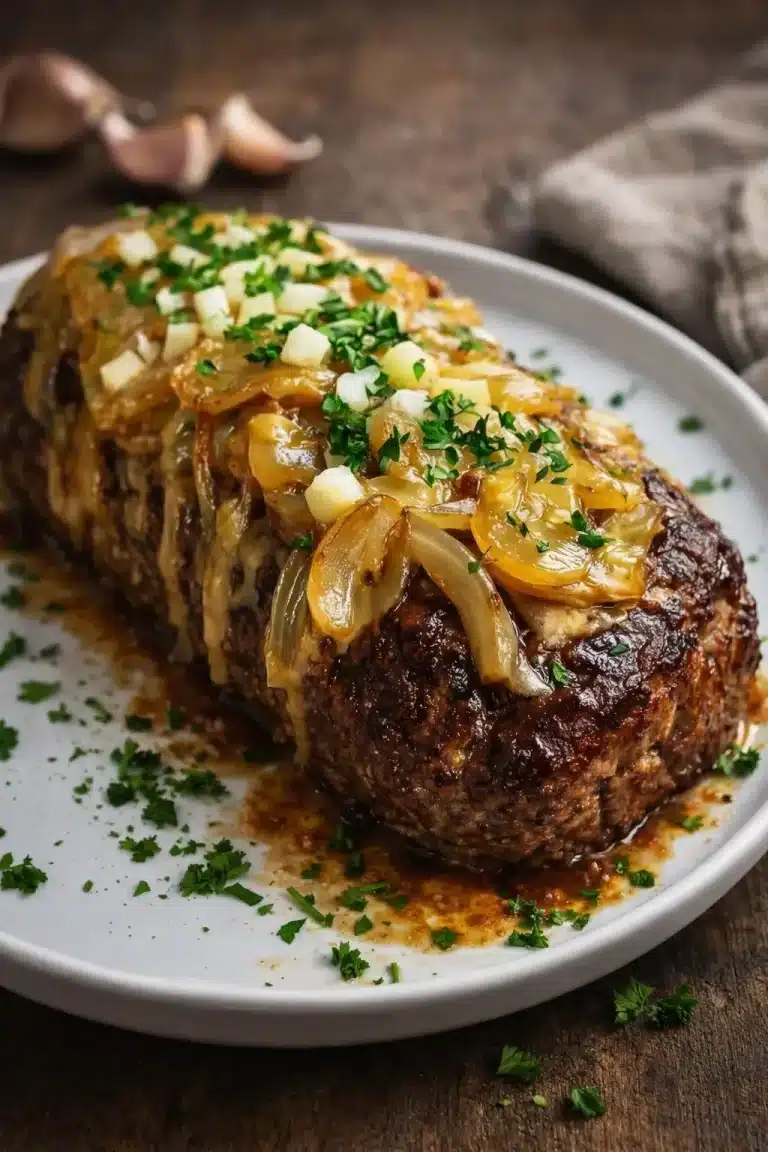 Hausgemachte Hackfleischbällchen mit Soße auf einem Teller serviert