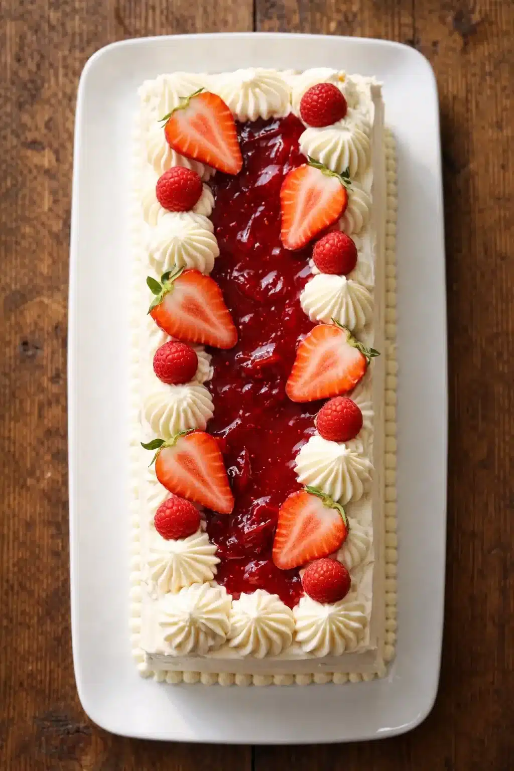 Himmlische Erdbeer-Sahne-Torte