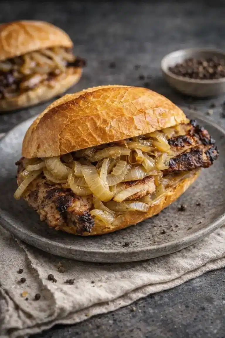 Rostbrätel vom Grill mit Biermarinade, traditionelles thüringisches Gericht