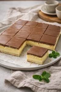 Ein leckeres Stück Schokoladenpuddingkuchen auf einem Teller