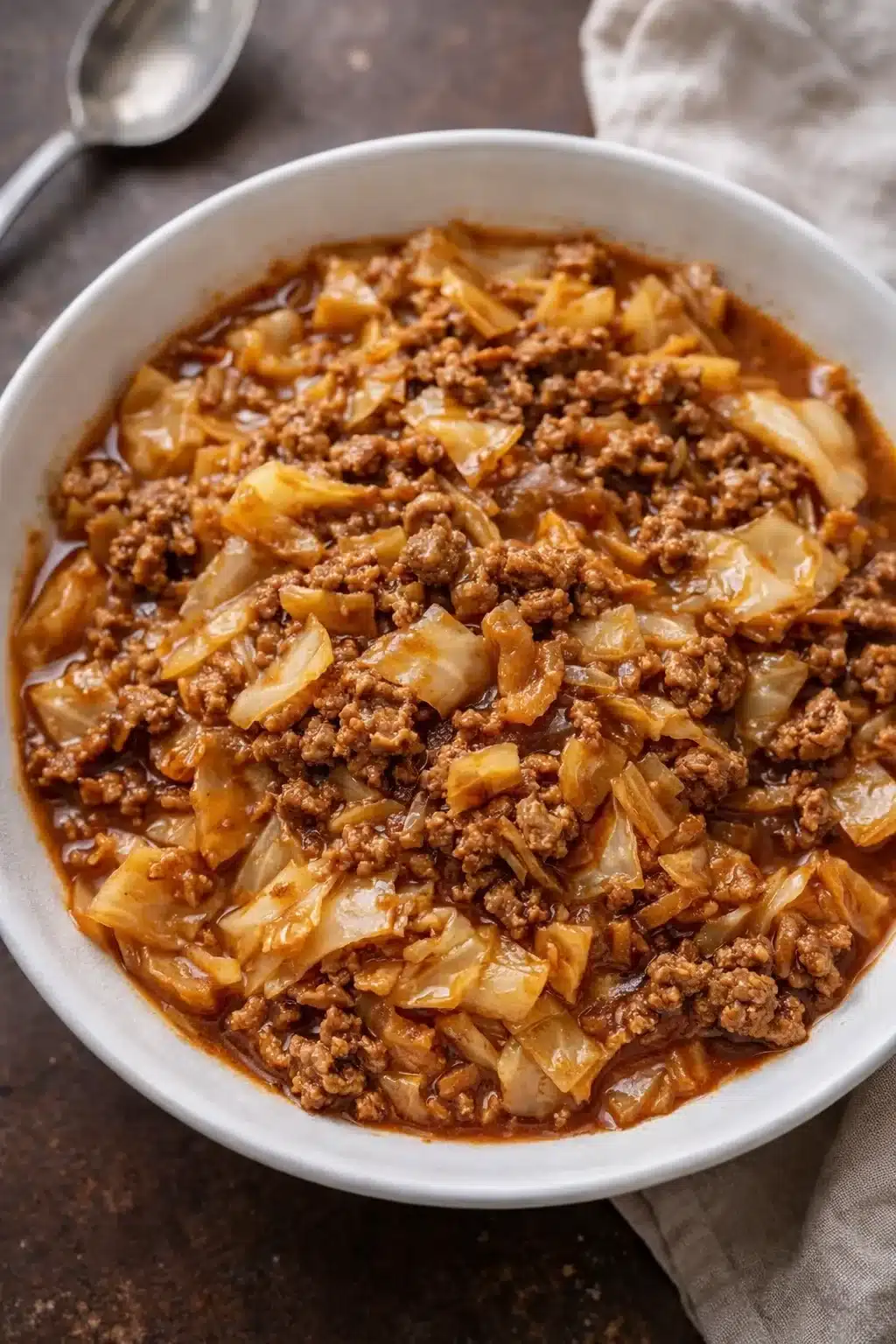 Zigeunerschnitzel mit Salat und Pommes